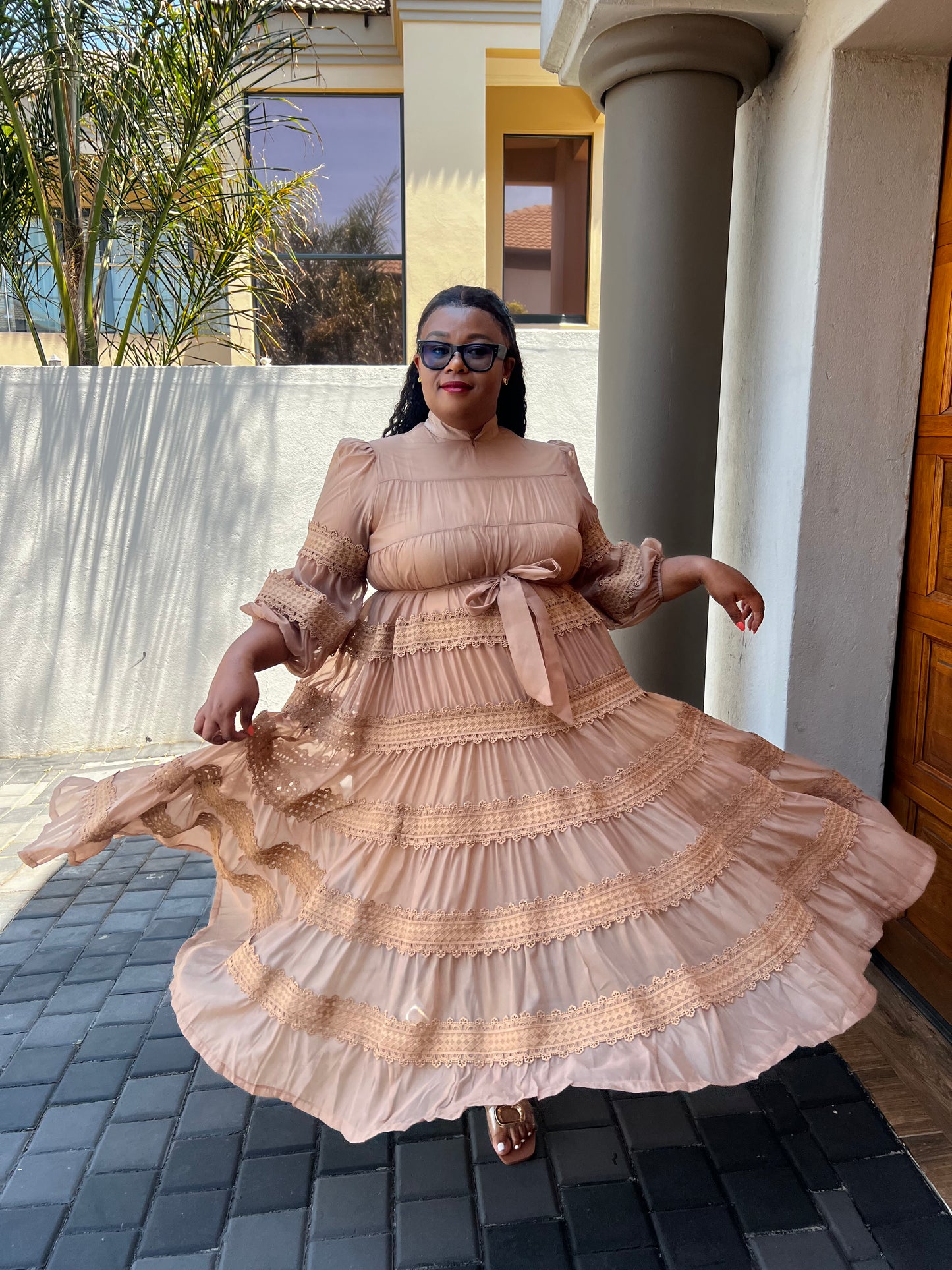 Toya Maxi Dress Nude - Ellie Rudo