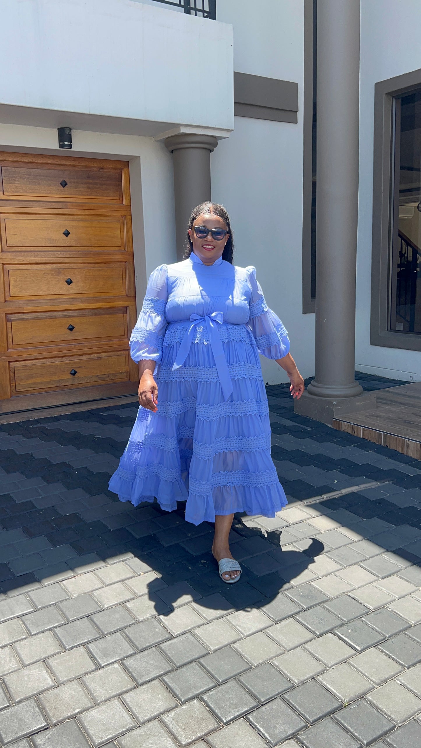 Toya Maxi Dress Light Blue - Ellie Rudo