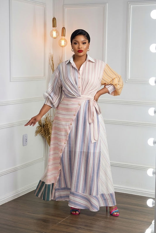 Striped Pattern Dress